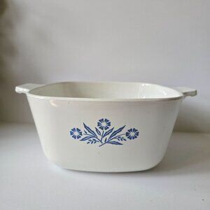 1 3/4 Qt Cornflower Blue Corning Ware Casserole Dish - Made In USA